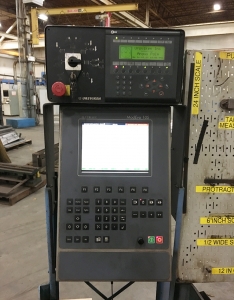 250 TON X 10' PULLMAX OPTIMA CNC HYDRAULIC PRESS BRAKE, MODEL 250.3.1/2.55, CYBELEC MODEVA 10S 6-AXIS CNC CONTROLLER, FOOT PEDAL, LINK LITE BLACK MAX LIGHT CURTAINS, WORK LIGHT, PEDESTAL CONTROL, AUTO BED CROWNING, (LOCATED IN WILSON, NC) ***RIGGING FEE $500***-16