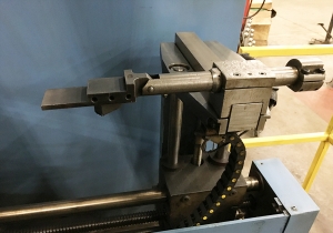 250 TON X 10' PULLMAX OPTIMA CNC HYDRAULIC PRESS BRAKE, MODEL 250.3.1/2.55, CYBELEC MODEVA 10S 6-AXIS CNC CONTROLLER, FOOT PEDAL, LINK LITE BLACK MAX LIGHT CURTAINS, WORK LIGHT, PEDESTAL CONTROL, AUTO BED CROWNING, (LOCATED IN WILSON, NC) ***RIGGING FEE $500***-16