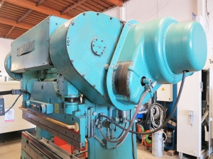 90 TON X 6' WYSONG CNC PRESS BRAKE, MODEL 90-4, DRC CNC BACK GAUGE, DRILLED FOR FLANGES, JIC ELECTRICS, AIR CLUTCH & BRAKE, 2 SPEED RAM, POWER RAM ADJUSTMENT, DUAL PALM CONTROL, ONE-SHOT LUBE (LOCATION: GARVEY AVE., SOUTH EL MONTE, CA) ***RIGGING FEE $150***-18