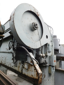 240 TON X 16' STEELWELD MECHANICAL PRESS BRAKE, MODEL H3 1/2-12 (M), MECHANICAL CLUTCH & BRAKE, FULL LENGTH FOOT TREADLE, POWER RAM ADJUSTMENT, AUTOMATIC LUBRICATION, FULL ELECTRICS, CLEANED & CYCLED, NOTE: MACHINE IS FLUSH FLOOR-DOES NOT REQUIRE PIT (LOCATION: GARVEY AVE., SOUTH EL MONTE, CA) ***RIGGING FEE $500***-19
