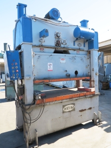 150 TON X 4" HEIM STRAIGHT SIDE DOUBLE CRANK AIR CLUTCH, MODEL S-150, POWER RAM ADJUSTMENT W/ INDICATOR, MAGNETIC STARTER, AUTOMATIC LUBRICATION, OPERATOR STATION W/ PALM BUTTON: INCH, SINGLE, CONTINOUS, START, STOP, AIR CLUTCH & BRAKE, BOLSTER PLATES, (2) AIR COUNTER BALANCES, AIR GAUGES, HOSES AND FILTERS (LOCATION: GARVEY AVE., SOUTH EL MONTE, CA) ***RIGGING FEE $250***-31