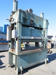 175 TON X 6" HEIM STRAIGHT SIDE PRESS, MODEL 175-42-78, BIJUR AUTOMATIC LUBRICATION SYSTEM, DUAL AIR COUNTER BALANCE, RAM INDICATOR W/ POWER SLIDE ADJUSTMENT, (4) MOUNTING PADS, FRONT OPERATED PALM BUTTON CONTROLS, EMERGENCY & TOP STOP, KEYED LOCK OUT CONTROL MODES, MAIN BREAKER PANEL, AIR FILTERS & REGULATOR (LOCATION: GARVEY AVE., SOUTH EL MONTE, CA) ***RIGGING FEE $250***-33