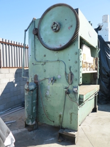 150 TON X 10" CHICAGO STRAIGHT SIDE DOUBLE CRANK PUNCH PRESS, MODEL , AIR CLUTCH & BRAKE, DUAL PALM CONTROL (LOCATION: GARVEY AVE., SOUTH EL MONTE, CA) ***RIGGING FEE $250***-38