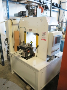 10 TON CUSTOM MADE HYDRAULIC STAMPING PRESS, COGNEX INSPECTION CAMERA, ALLEN BRADLEY PANEL VIEW PLUS 1000 CNC CONTROL, P/A INDUSTRIES SRF5-SP FEEDERS, ROBOT ARMS, LASER MARKER (LOCATION: GARVEY AVE., SOUTH EL MONTE, CA) ***RIGGING FEE $25***-41