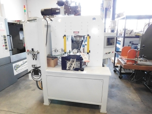 10 TON CUSTOM MADE HYDRAULIC STAMPING PRESS, COGNEX INSPECTION CAMERA, ALLEN BRADLEY PANEL VIEW PLUS 1000 CNC CONTROL, P/A INDUSTRIES SRF5-SP FEEDERS, ROBOT ARMS, LASER MARKER (LOCATION: GARVEY AVE., SOUTH EL MONTE, CA) ***RIGGING FEE $25***-42