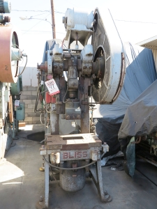 45 TON X 4" BLISS AIR TRIP MECHANICAL OBI PUNCH PRESS, MODEL 21-1/2, AIR TRIP MECHANCIAL CLUTCH, DUAL PALM BUTTON, PARTS COUNTER (LOCATION: GARVEY AVE., SOUTH EL MONTE, CA) ***RIGGING FEE $25***-47