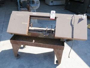 HORIZONTAL BAND SAW, 1 HP, NEEDS ATTENTION (LOCATION: RUSH ST., SOUTH EL MONTE, CA)-57C