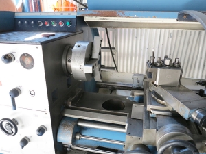 17" - 22" X 40" GRAZIANO GAP BED ENGINE LATHE, MODEL SAG 210N, DUPLOMATIC MODEL TA-80 TRACER ATTACHMENT, 3-JAW CHUCK, 4-JAW CHUCK, THREAD DIAL, TOOL POST, SPINDLE NOSE 2-1/4" (LOCATION: RUSH ST., SOUTH EL MONTE, CA) ***RIGGING FEE $25***-67