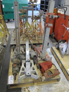 LOT ASSORTED CORE DRILLS W/ STANDS (G-49) LOADING & HANDLING FEE $15-