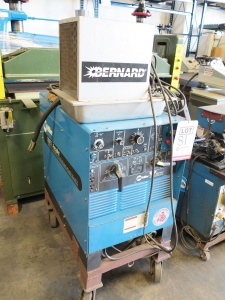 300 AMP MILLER WELDER AC/DC TIG WELDER W/ COOLER (FOR ALUMINUM), MODEL 330ST AIRCRAFTER/ JK566342, FOOT PEDAL, BERNARD COOLER, TORCH, CASTERS (LOCATION: GARVEY AVE., SOUTH EL MONTE, CA)-81