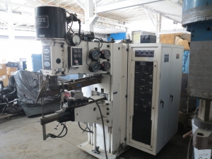 75 KVA SCIAKY SPOT WELDER (PRESS TYPE), MODEL RMC01STQ-75-36-10, FOOT PEDAL,SCIAKY SOLID STATE CONTROL SYSTEM (LOCATION: GARVEY AVE., SOUTH EL MONTE, CA) ***RIGGING FEE $50***-81A