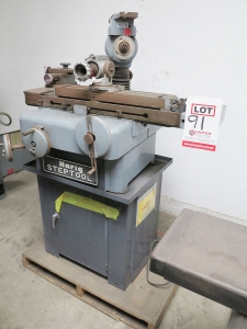 8" X 22" HARIG STEP TOOL AND CUTTER GRINDER, MODEL STEPTOOL, MOTOR DRIVEN WORK HEAD, W/ 5C NOSE, SENSITIVE WORKHEAD, GRINDING WHEELS, NOTE: SINGLE PHASE, 1 H.P MOTOR (LOCATION: RUSH ST., SOUTH EL MONTE, CA) ***RIGGING FEE $100***-91