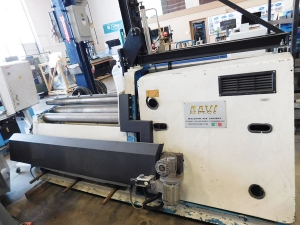 10 GA. X 48" DAVI HYDRAULIC CNC 4 ROLL SHEET METAL PLATE ROLL W/ VERTICAL SUPPORT SYSTEM, MODEL MCB-1219/S, CNC PEDESTAL CONTROLLER, HYDRAULIC OVERHEAD SUPPORT, NOTE: NEW REPLACEMENT COST OVER $52,000, YEAR 2001, NOTE: NEEDS PROGRAM WORK (LOCATION: GARVEY AVE., SOUTH EL MONTE, CA) ***RIGGING FEE $50***-104