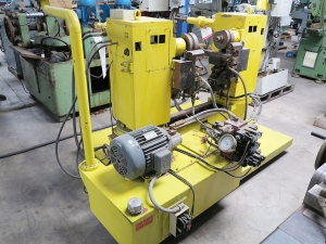 YING LIN DOUBLE FINISHING & DOUBLE END ANGLE BENDER, MODEL CR-F38, AUTOMATIC OR MANUAL OPERATION, 2 ROTARY TABLES, TOOLING, FOOT PEDAL (LOCATION: RUSH ST., SOUTH EL MONTE, CA) ***RIGGING FEE $50***-106