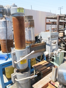 8.25" X 31.5" SHARP RADIAL DRILL, MODEL RD-820, 2 AXIS HYDRAULIC FEEDS, 6' X 18' PERMANENT MAGNETIC CHUCK, COOLANT SYSTEM, AUTO LUBE SYSTEM, MISSING MOTOR, NEEDS PARTS (LOCATION: RUSH ST., SOUTH EL MONTE, CA) ***RIGGING FEE $25***-108