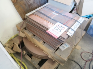 BRAND NEW COPPER PLATE, ROUND AND SQUARES (LOCATION: GARVEY AVE., SOUTH EL MONTE, CA)-125