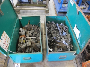 LOT (2) GREENLEE TOOL BOXES W/ CONTENTS (G-49) LOADING & HANDLING FEE $15-