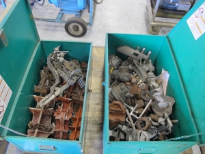 LOT (2) GREENLEE TOOL BOXES W/ CONTENTS (G-49) LOADING & HANDLING FEE $15-