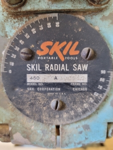 SKILL RADIAL SAW, MODEL 450-23