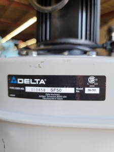 DELTA DUST COLLECTOR, MODEL 50-761, MISSING COLLECTION BAGS-26