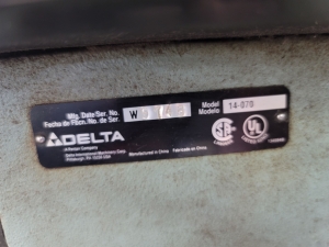 DELTA 14" DRILL PRESS, FLOOR MODEL, MODEL 14-070, S/N W9746-30