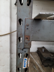 PALLET RACK W/ 11' BEAMS, 10' UPRIGHTS, 2 X 4" & 2 X 6" DECKING, CONTENTS NOT INCLUDED-34