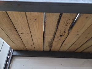 PALLET RACK W/ 11' BEAMS, 10' UPRIGHTS, 2 X 4" & 2 X 6" DECKING, CONTENTS NOT INCLUDED-34