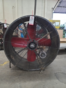 TRIANGLE ENGINEERING 42" DRUM FAN, MODEL TPC4213, 1/2 HP, S/N C98, MISSING WHEELS-37