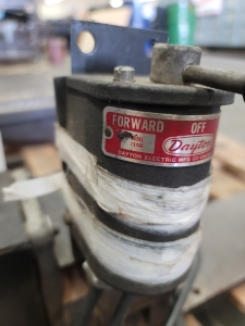 CUSTOM MACHINE W/ DAYTON 3/4 HP ELECTRIC MOTOR AND DAYTON FORWARD/REVERSE SWITCH-56