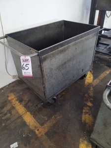 R&B MFG. CO. STEEL BIN ON CASTERS, 2' X 3' X 2' HEIGHT-65