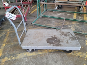 FLAT CART, PLASTIC W/ STEEL HANDLE, 2' X 4'-67A