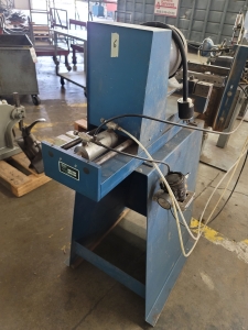 PACCO MODEL 350 DUAL HEAD HORIZONTAL BORING MACHINE, PNEUMATIC, 1 HP, S/N 1169-79