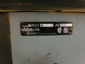 DELTA 14" DRILL PRESS, FLOOR MODEL, MODEL 14-070, S/N W9746-88