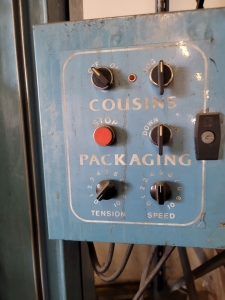 COUSINS 48" X 48" PALLET WRAPPER, MODEL 2100, S/N 160197-655-96A