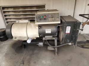 HYDROVANE 128/COMP AIR-KELLOGG AIR COMPRESSOR, 25 HP, MODEL 128 PUAS-1 SS, 125 PSI MAX PRESSURE, 81,065 HOURS-122