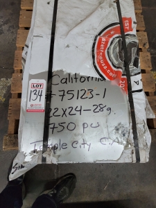 28GA X 24" X 22" GALVANIZED SHEETS, 750 PIECES-134