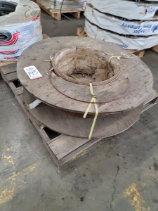 REMNANT OF ROLL OF 5/16" STEEL BAND-145