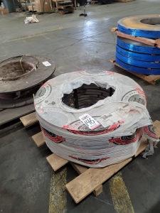 2,239 LBS OF 16GA X 1" C-1074 ANNEALED COLD ROLLED STEEL BAND-146