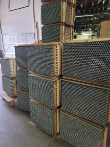 (17) PALLETS OF ALUMINUM HANDLE TUBING IN 30" LENGTHS, 3005 ALLOY, H27 TEMPER, 0.031 GA, 0.8750 O.D., (656) PIECES PER PALLET, 1,640' PER PALLET-158