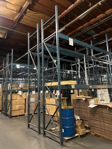 (16) ROWS OF BLUE PALLET RACKING, CONTENTS NOT INCLUDED (LOCATED IN BUILDING #2)-160