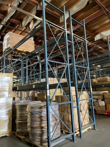 (16) ROWS OF BLUE PALLET RACKING, CONTENTS NOT INCLUDED (LOCATED IN BUILDING #2)-160