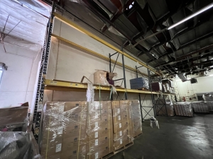 (12) ROWS OF GREEN/ORANGE PALLET RACKING, CONTENTS NOT INCLUDED-161