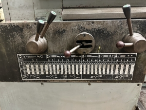 TOS SUS 80 LATHE, 32" X 130" CC, 15" 6-JAW CHUCK, TAILSTOCK, (2) STEADY RESTS, DUPLOMATIC TA-175 TRACING ATTACHMENT, 3-1/4" THROUGH HOLE-56