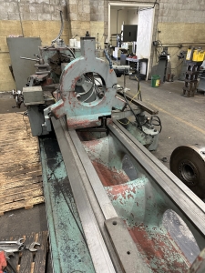 TOS SUS 80 LATHE, 32" X 130" CC, 15" 6-JAW CHUCK, TAILSTOCK, (2) STEADY RESTS, DUPLOMATIC TA-175 TRACING ATTACHMENT, 3-1/4" THROUGH HOLE-56