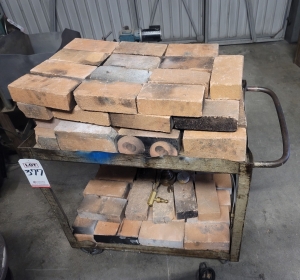 SHOP CART, W/ FURNACE BRICKS-377