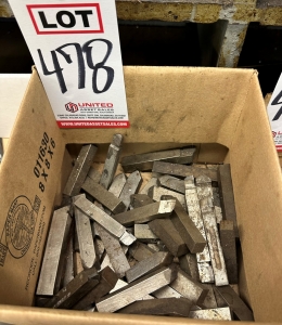 LOT - (3) BOXES OF LATHE TOOLS-478