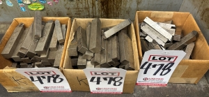 LOT - (3) BOXES OF LATHE TOOLS-478