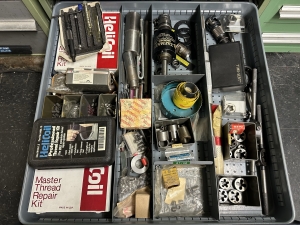 WATERLOO 9-DRAWER TOOL CABINET, W/ CONTENTS OF TOOLING, TO INCLUDE: DRILLS, TAPS, DIES, ETC.-490