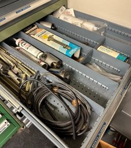 WATERLOO 13-DRAWER TOOL CABINET, W/ CONTENTS, TO INCLUDE: HARDWARE, MISC. TOOL & MAINTENANCE ITEMS-494