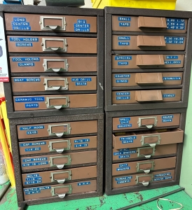 LOT - CAP SCREWS, CARBIDE INSERTS, CENTER DRILLS, TAPS, ETC.-495